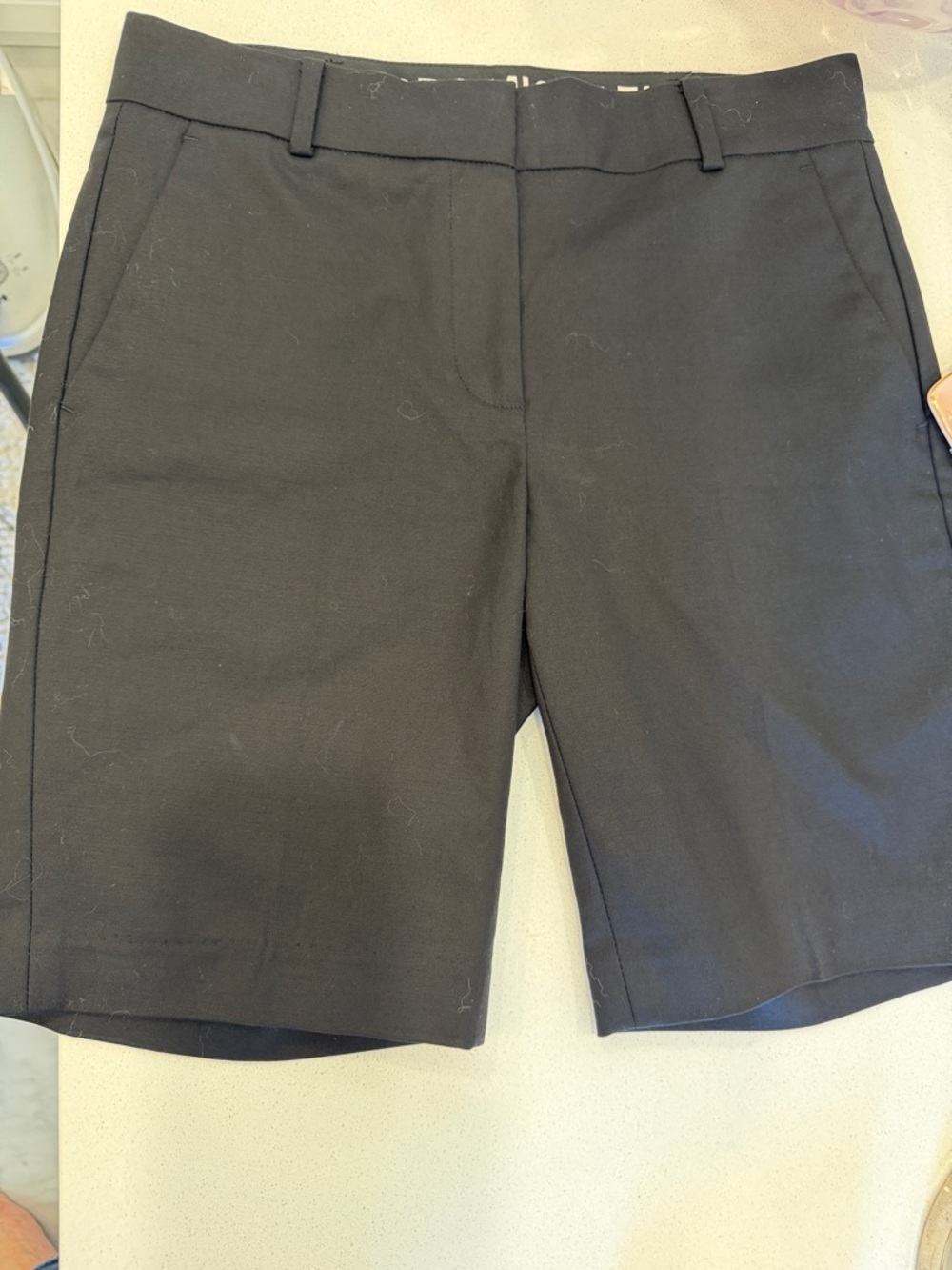 Michael Kors Black Tailored Bermuda Shorts - Classic Fit